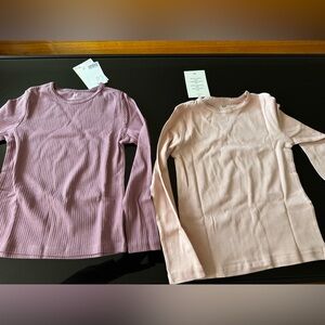 H&M Kids Long Sleeve Tops - Pink and Cream